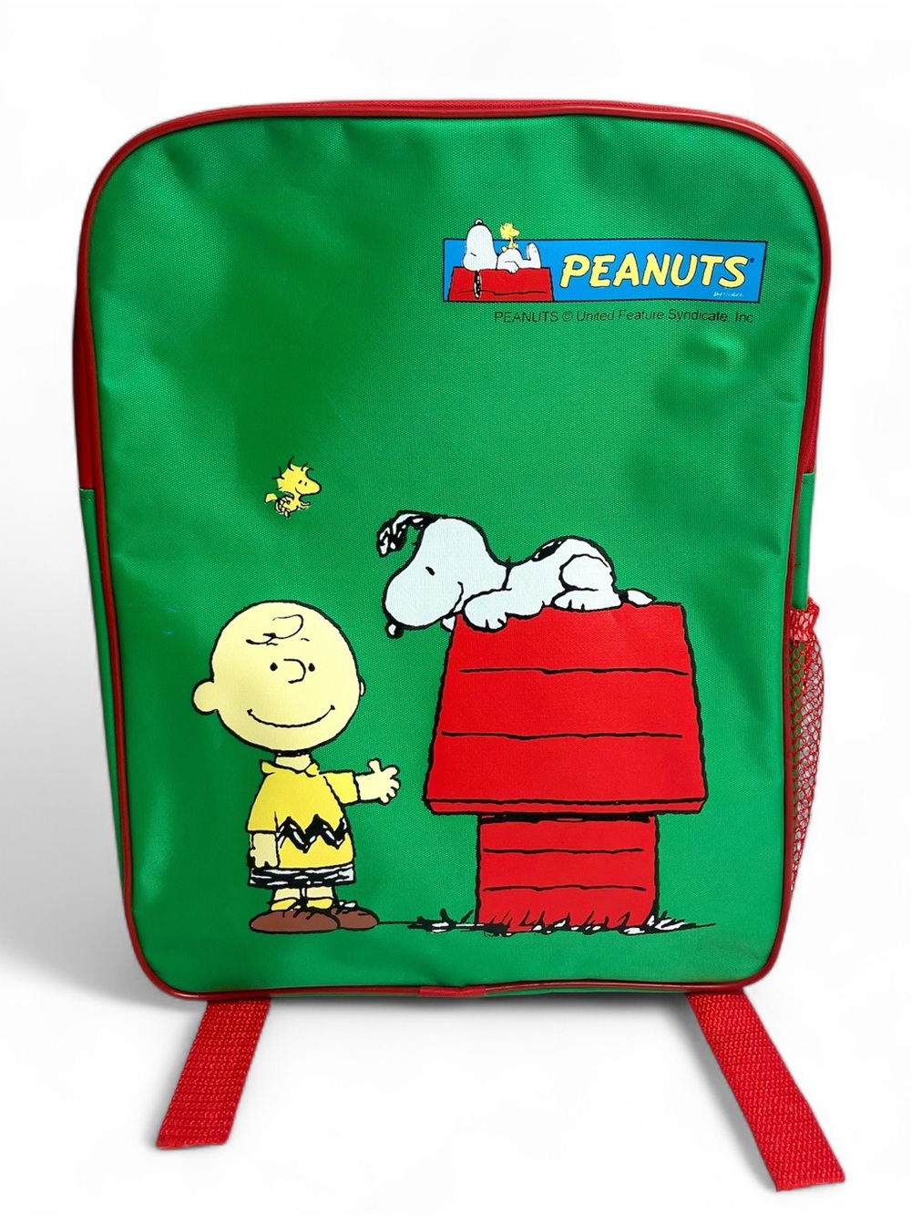 Vintage Peanuts Backpack Charles M Schulz Charlie Brown Snoopy Woodstock Cartoon